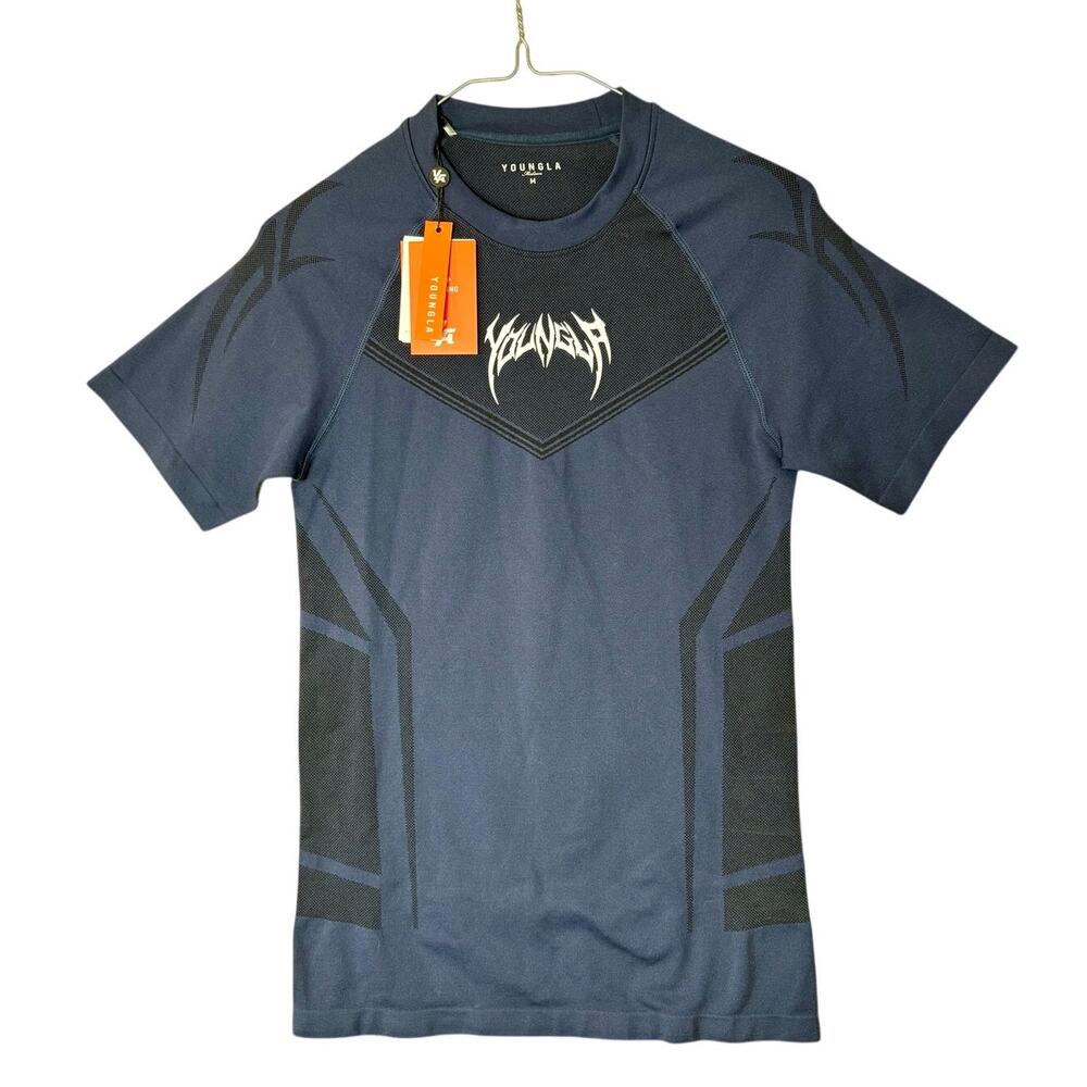 NWT - YoungLA Warrior Compression Tee - Size Medium - Navy